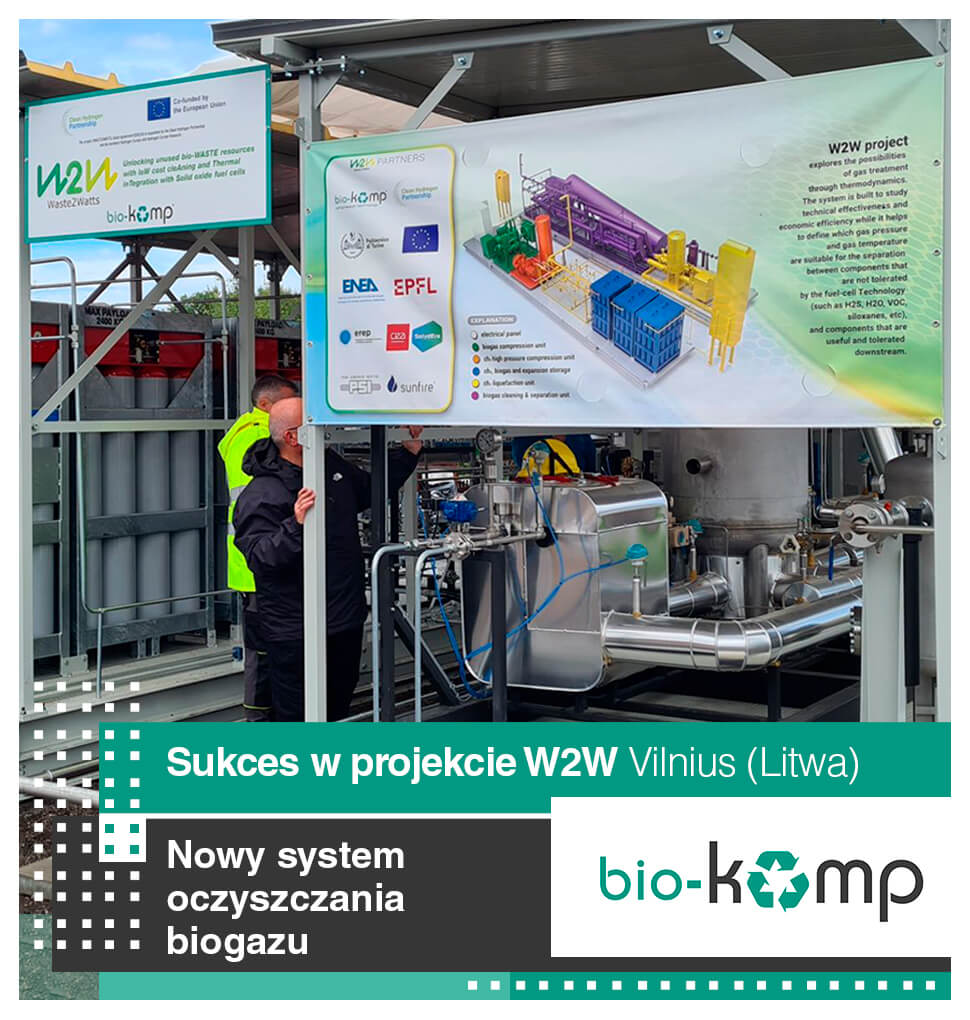 System oczyszczania biogazu Biokomp