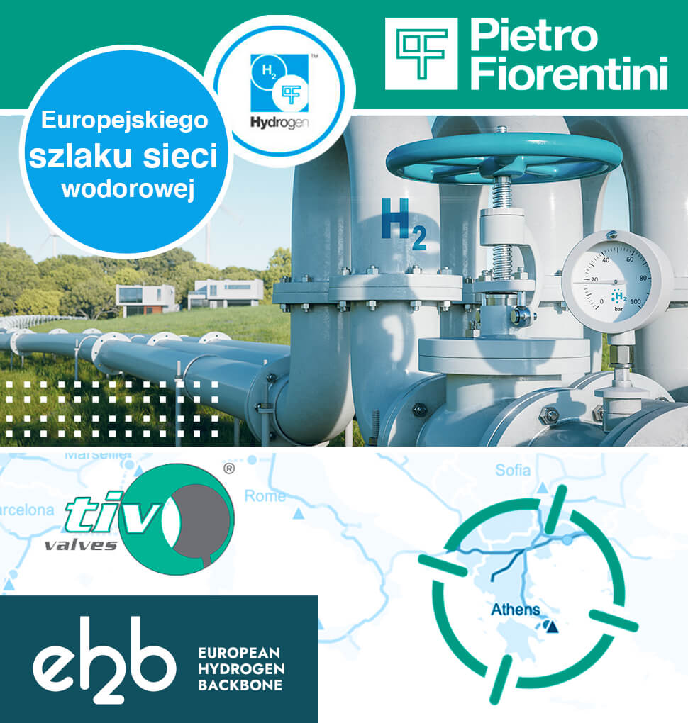 Zawory kulowe Pietro Fiorentini dla europejskiego szlaku sieci wodorowej