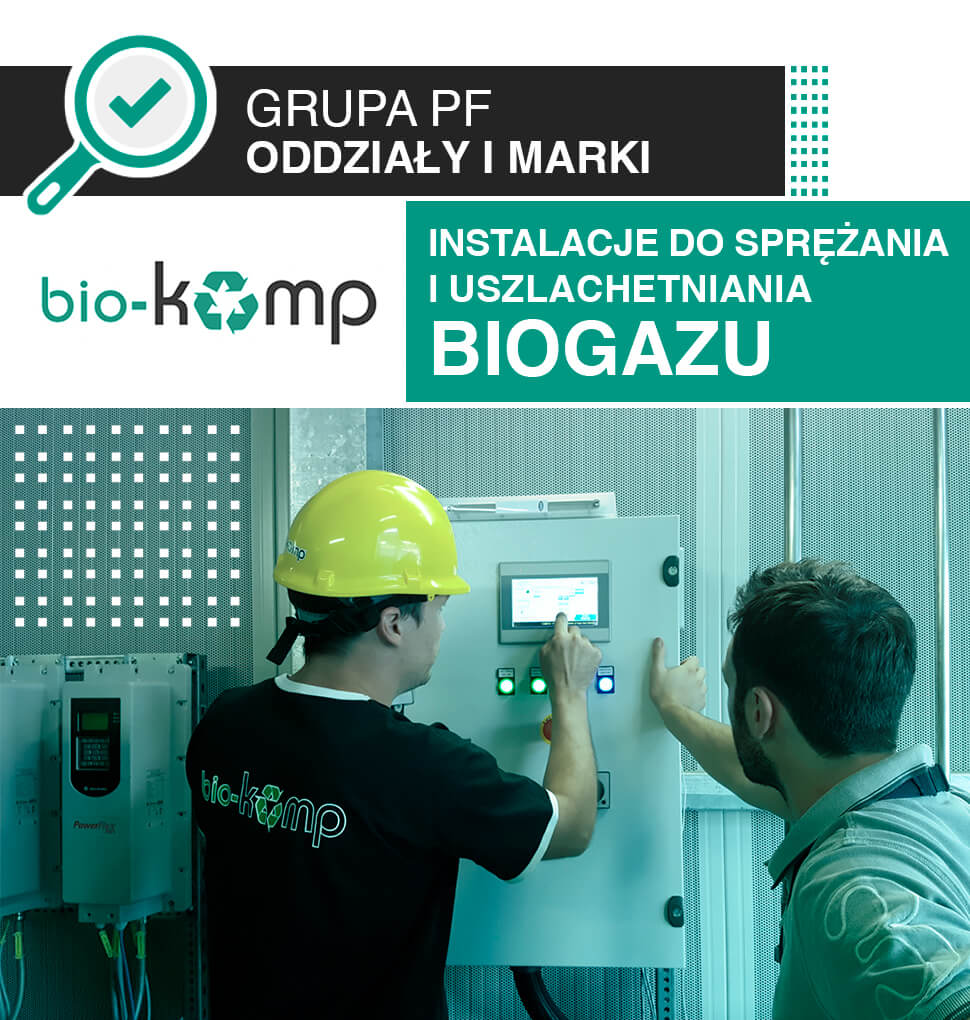 Biokomp: instalacje do sprężania i uszlachetniania biogazu